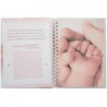 Livre de naissance - L 20.4 x l 25.5 cm - 100 pages - Rose