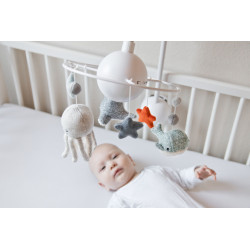 Mobile musical rechargeable pour bébé - Océan