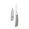 Lot de 6 couteaux utilit en céramique zirco - 2,8 x 24,5 x 2 cm - Gris