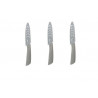 Lot de 3 couteaux office en céramique zircone - 2 x 20,2 x 1,5 cm - Gris