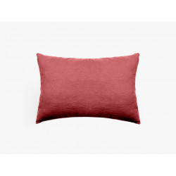 Taie d'oreiller sac lin lavé - Sonate - 50 x 70 cm - Rouge