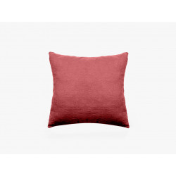 Taie d'oreiller sac lin lavé - Sonate - 65 x 65 cm - Rouge