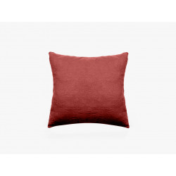 Taie d'oreiller sac lin lavé - Sonate - 65 x 65 cm - Rouge foncé