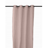 Rideau 8 oeillets lin lavé - Sonate Déco - 140 x 280 cm - Rose