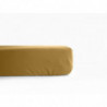 Drap housse en percale de coton - Manoir - 90 x 190 cm - Vieil Or