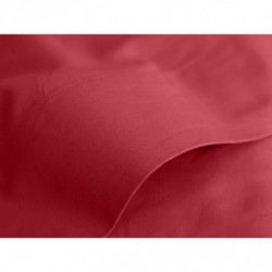 Drap plat en percale de coton - Manoir - 180 x 290 cm - Rubis