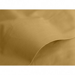 Drap plat en percale de coton - Manoir - 180 x 290 cm - Vieil Or