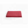 Drap plat en percale de coton - Manoir - 240 x 300 cm - Rouge