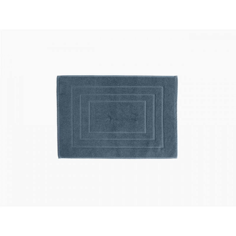 Tapis éponge en coton - Naia - 40 x 60 cm - Bleu