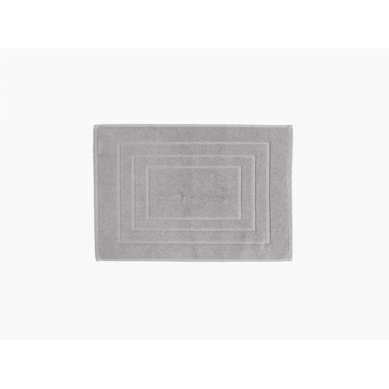 Tapis éponge en coton - Naia - 40 x 60 cm - Gris clair