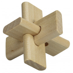 Coffret de 6 casse-tête Riviera Games Rétro - 3 puzzles métal + 3 puzzles bois