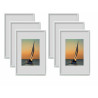 Lot de 6 cadres - Erica - 10 x 15 cm - Blanc