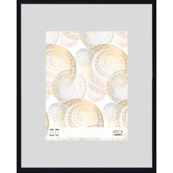 Lot de 6 cadres - Erica - 24 x 30 cm - Noir