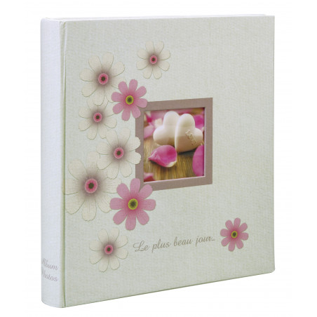 Album photos de mariage personnalisable - ERICA "Wish" - 28 x 30,5 cm - Rose