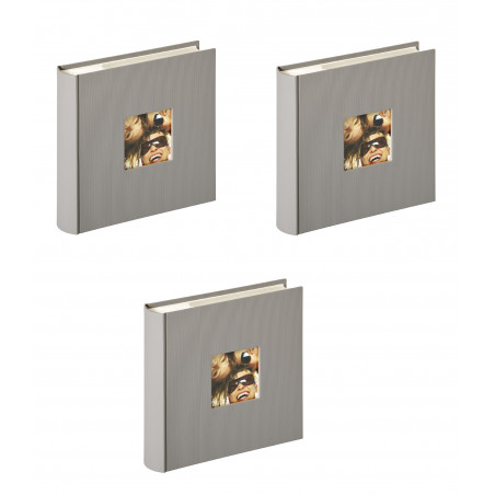 Lot de 3 Albums classique - WALTHER "Fun" - 22 cm x 24 cm - Taupe