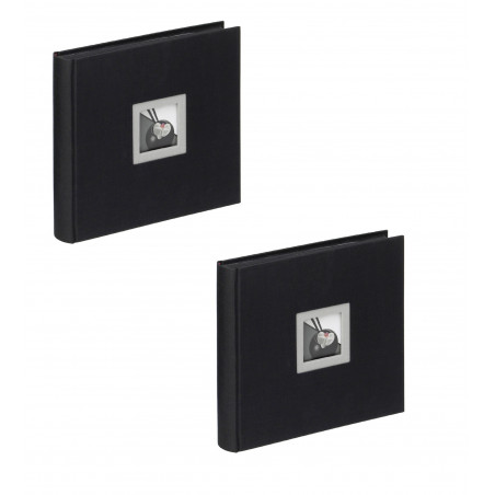 Lot de 2 Albums classique - WALTHER "Black & White" - 26 x 25 cm - Noir