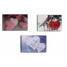 Lot de 3 Mini albums photos souples - 3 x 40 photos - Hearts 2 - Couverture personnalisable