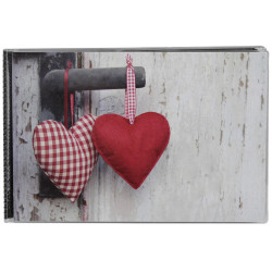 Mini album photos fantaisie souple - WALTHER "Hearts" - 11,5 x 17,5 cm - Motif aléatoire