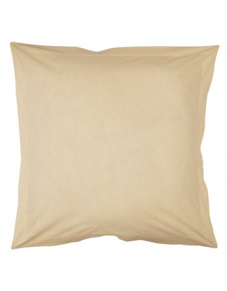 Taie d'oreiller 75 x 75 cm - Beige - 100% coton percale