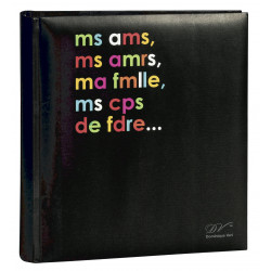 Lot de 4 Albums photos - 22,5 x 25 cm - ERICA "Less is more" - Noir