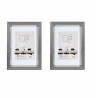 Lot de 2 cadres - Walther Steel Style - 13 x 18 cm - Acier