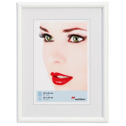 Cadre photo en plastique - Walther Galeria - 15 x 20 cm - Blanc