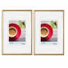 Lot de 2 cadres - Walther Galeria - 24 x 30 cm - Doré