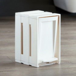 Poubelle - Tina - 19 x 23 x 30 cm - Blanc