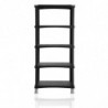 Etagère - Futuro - 80 x 40 x 174 cm - Noir