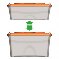 Boîte de rangement - Sim box - 40 x 30 x 22 - Multicolor