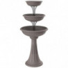 Pot de fleurs design - Trevy - D 50 x H 114 cm - Gris