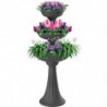 Pot de fleurs design - Trevy - D 50 x H 114 cm - Gris