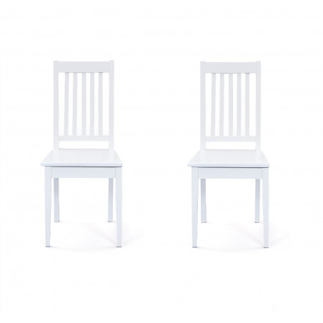 Chaise Westerland - Lot de 2 - Blanc