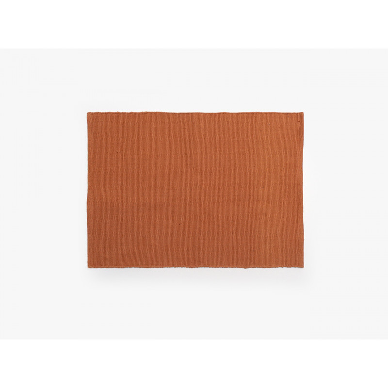 Tapis rectangulaire en coton - Moorea - 130 x 170 cm - Cuivré