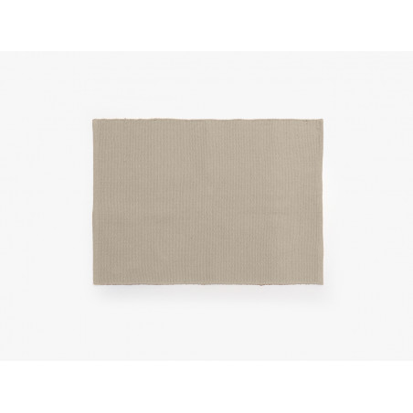 Tapis rectangulaire en coton - Moorea - 170 x 240 cm - Beige