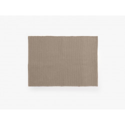 Tapis rectangulaire en coton - Moorea - 60 x 90 cm - Taupe