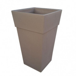 Vase pour fleurs - H 70 cm - Taupe