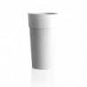 Pot de fleur en plastique - Cono sensation - D 50 x H 87,5 cm - Blanc