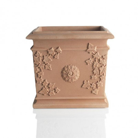 Vase - Vite - 44 x 44 x 39 cm - Imitation terre cuite - Beige