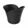 Lot de 4 pots de jardin - Tulipano - 34,5 x 19 x 30 cm - Gris