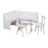 Coin repas - 2 tables 2 chaises - Blanc