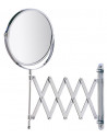 Miroir de beauté mural avec bras télescopique - Wenko - Argenté D 17 cm