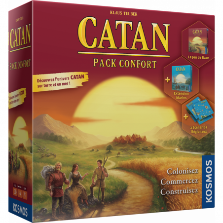 Catan : Pack Confort - Jeux de société - Marron