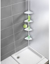 Etagère de douche télescopique 4 tablettes - Wenko - Blanc