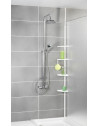 Etagère de douche télescopique 4 tablettes - Wenko - Blanc