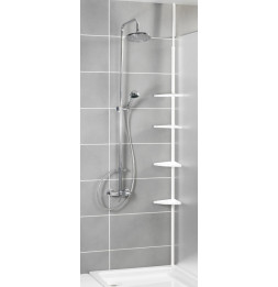 Etagère de douche télescopique 4 tablettes - Wenko - Blanc