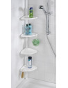 Etagère de douche télescopique 4 tablettes - Wenko - Blanc