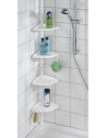 Etagère de douche télescopique 4 tablettes - Wenko - Blanc