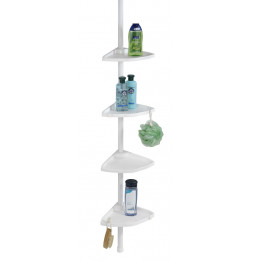 Etagère de douche télescopique 4 tablettes - Wenko - Blanc