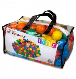 Sac de 100 balles de jeu multicolores - Intex 